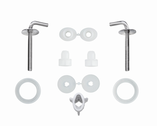Duravit Scharnier-Set f Urinaldeck o. Absenkaut., Edelstahl