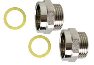 Strawa Ms-Übergangsnippel-Set 1" AGx1" IG, flachdichtend