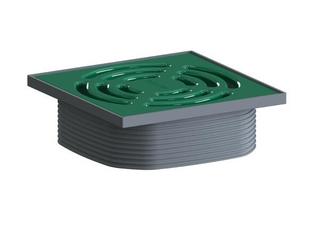 Dallmer Aufsatz DallDrain Pure minzgrün (RAL 6029), 120x120mm