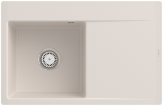 V&B Spüle Subway Style 45 Flat li, m Abl.garn, Hand., crema CeramicPlus