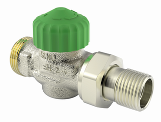Heimeier Thermostat-Ventilunterteil ECL3 DN 15, G 3/4xR 1/2, m AG, Durchgang