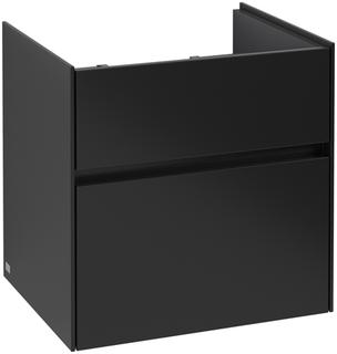 V&B Waschtischunterschrank Collaro 55,4x54,6x44,4cm, WT mit., bla. mt. Lac