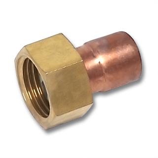 Sanha Halbe Verschraubung 5359g 14mmx3/4" IG, flachdichtend, Kupfer
