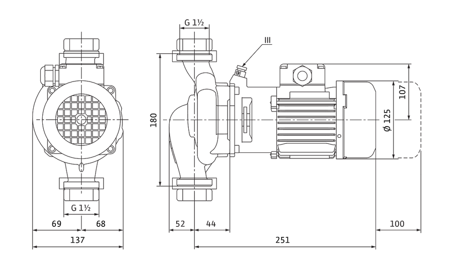 Artikelbild 6 des Artikels „Wilo Trockenl.-Standardpumpe VeroLine IPL 25/85-0,18/2, 0,18 kW, 2-polig IPL 25/85-0,18/2, 0,18 kW“
