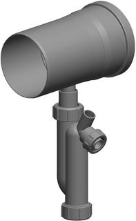 ATEC Kondensatanlauf PolyTop DN 110, Nutzlänge 137mm, mit Siphon
