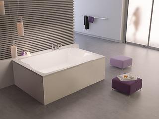 FORMAT Pro Glasverkleidung zu Duowanne 170x75cm, weiß, für Vorwand