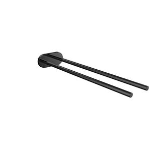 EMCO Handtuchhalter Round 400mm, 2-armig, starr, schwarz