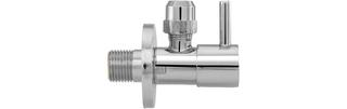 ASW Design-Eckventil 1/2"x10mm, MS verchromt, runde Bauform