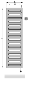 Design-Elektroheizkörper Metropolitan Bar