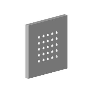 DO WaterPoint Rosette ERSATZTEILE 092798004 120 x 120 x 10 mm Platin