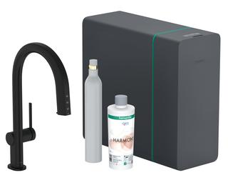 hansgrohe SPT-EHM Aqittura M91 SodaSys 210, Ausl, Start Set, matt-sw