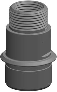 ATEC Schraubstutzen PolyTop IG 1/2-AG 3/4", gerade