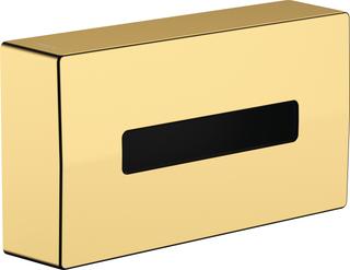 hansgrohe Kosmetiktuchbox AddStoris 265x145mm, Wandmont., pol. gold optic