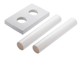 Danfoss Wandrosette für 50mm Anschlussabstand, RAL 9016