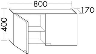 BB Hängeschrank (OSCD080) rc40System, 170x800x400, PG2