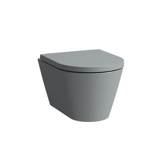 Laufen Wand-Tiefspül-WC KARTELL COMPACT randl., Form innen rund, graphit matt