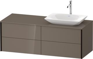 Duravit Waschtisch-Unterschrank XViu 140x55x50,9cm, 4 La, s m, B r, f Gr hgl