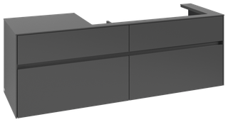 V&B Waschtischunterschrank Collaro 160x54,8x50cm, WT rechts, graphite