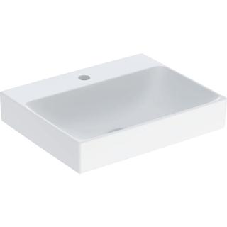Geberit Aufsatz-Waschtisch One 50x40cm, o. ÜL, we. K-Tect, Hahnl. mit.