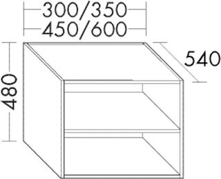 Burgbad Unterschrank Diago 30x48x52cm, Grau Matt
