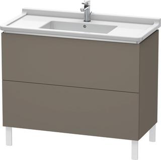 DU WTU stehend L-Cube 469x1020x712mm 2 Ausz.,030410,flannel grey sdm. ES Ahorn