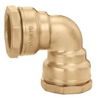 Caleffi Winkelverschraubung d= 20mm, Messing, für PE-Kunststoffrohre