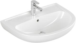 V&B Waschbecken Newo 65x48,4cm, we, ov., 1 Hahnl., m Überlauf