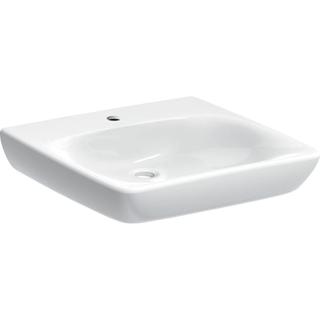 Geberit Waschtisch Renova Comfort 55x55cm, BF, m Hahnl., o. ÜL, we.