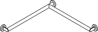 HEWI Duschhandlauf System 900 Ø 32 mm