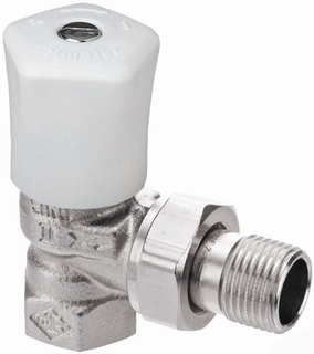 Heimeier HK-Regulierventil Mikrotherm DN 25, Rp 1xR 1, Eck, mit Voreinstellung