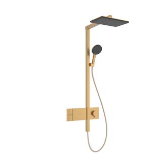 hansgrohe Showerpipe Raindance Alive Q 1jet, 12 l/min, brushed bronze