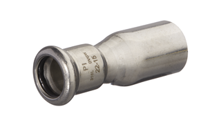HS Reduziermuffe Press Inox M d= 35x22mm, A/I, Edelstahl