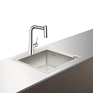 hansgrohe Spülencombi Select C71-F450-01 550x500mm, m sBox, 1 Hauptbecken, chrom