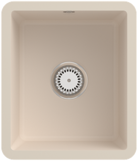 V&B Unterbauspüle Subway 45 SU m Abl.garn, Hand., ivory CeramicPlus