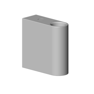 DO Halter ET 90171114900 140 x 95 x 90 mm Platin gebürstet