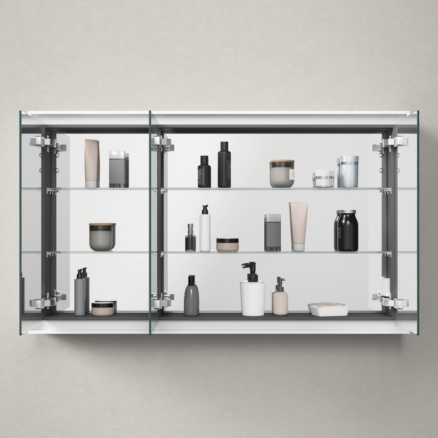 Artikelbild 3 des Artikels „Duravit Spiegelschrank L-Cube 120x70x15,5cm, we. ma, Türanschl. re/li 120 x 70 x 15,5 cm | weiß matt“