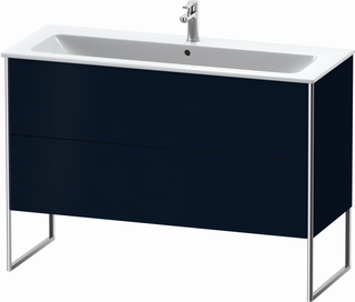 Duravit Waschtisch-Unterschrank XSquare 121x47,8cm, blau s-matt, 2 Ausz., steh.