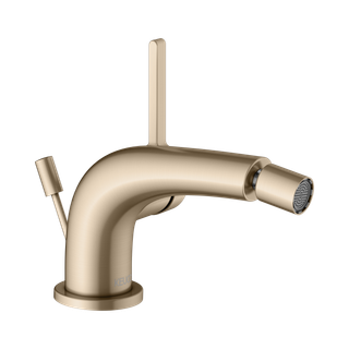 Keuco Bidet-Einhebelmischer Edition 400 Ausl. 127mm, m Abl.garn, bron gebürstet