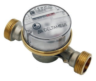 Deltamess Wohnungswasserz. AP T90 Sm. M G 1 AGx130mm, Q3 2,5 cbm