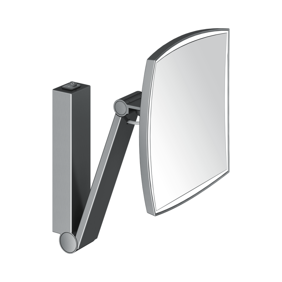 Artikelbild 5 des Artikels „Keuco Kosmetikspiegel iLook_move 200x200mm, bel, m Wipp., S-Arm, SW-ch ge schwarzchrom gebürstet“