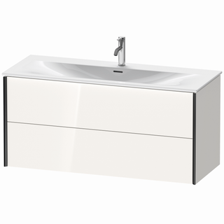DU WTU XViu wandh.,557x1210x480mm 2SK,schwarz matt/weiß hochgl.Lack ES Ah.