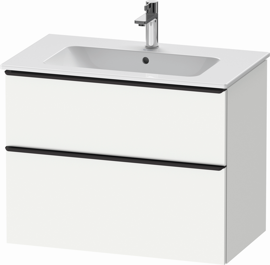 Artikelbild 2 des Artikels „Duravit Waschtisch-Unterschrank D-Neo 81x46,2cm, sw/w ma, 1 Schubk., 1 Ausz. 81 x 46,2 cm | diamantschwarz/weiß matt“