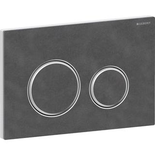 Geberit Betätigungsplatte Sigma 50 Round Pl/T must. Schie, Rg vc, f 2-M-Sp.