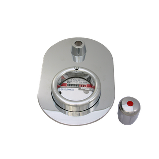 Deltamess Trockenkapsel TKS UP smart M für Miniblock Q3 2,5 cbm/h, mit Chromgarnitur, Ventilgriff