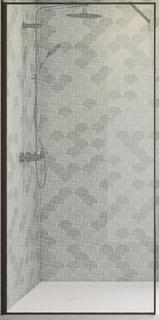 Kinedo Walk In Solo Design Plus 100 Profil Graphit Glas Tissage 6mm H200cm