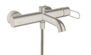 hansgrohe Wannen-EHM Axor Uno AP, Ausl. 203mm, m Bü-G, Edelstahl-Optik