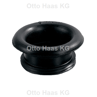 HAAS Gummi-Gewinde-Nippel DN 50 für 2", 48x58x20mm, EPDM, schwarz