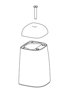 Gehäusesatz T 606 Urinal-Elektronik