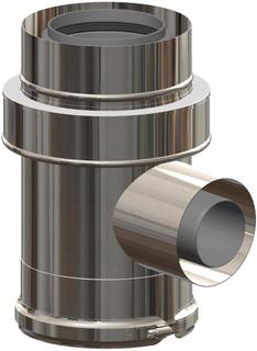 ATEC T-Stck PolyClassic +Iron/White-Poly DN 125/190, Nutzl 275mm, PP, ES blank