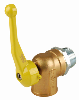 AIPS Eckkugelhahn SEPP Gas 5210 DN 32, R 1 1/4xRp 1 1/4, f 2-Rohrz., MS